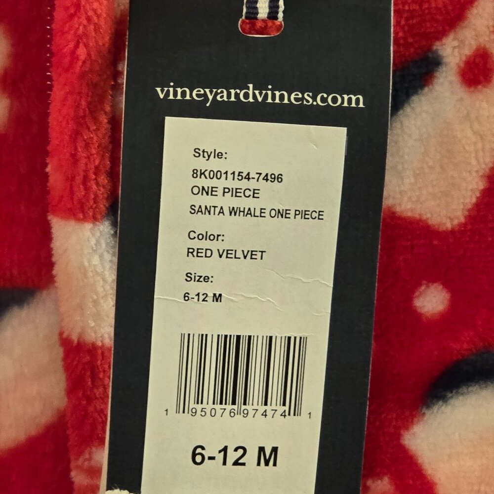 Vineyard Vines Holiday One-Piece Footie Pajamas for Baby - NWT 6-12 months - Picture 5 of 5